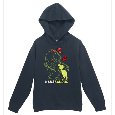 Nanasaurus Nana Tyrannosaurus Dinosaur Baby Mother's Day Urban Pullover Hoodie