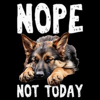 Nope Not Today Lazy Dog Mousepad