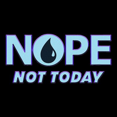 Nope Not Today Magic Tcg Blue Funny T-Shirt