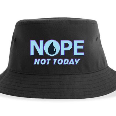 Nope Not Today Magic Tcg Blue Funny Sustainable Bucket Hat