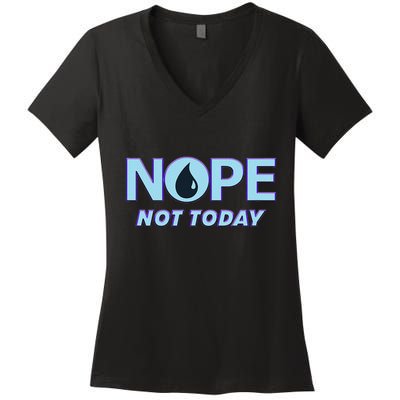 Nope Not Today Magic Tcg Blue Funny Women's V-Neck T-Shirt