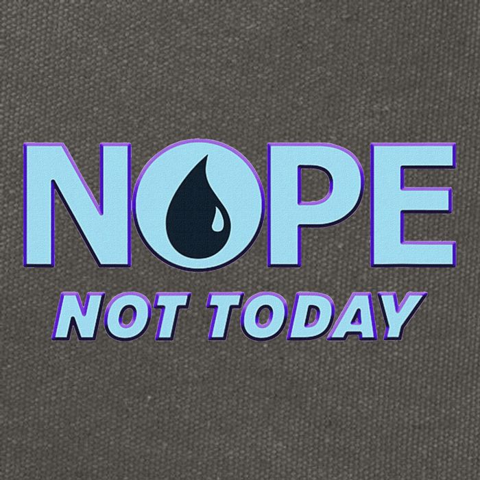 Nope Not Today Magic Tcg Blue Funny Cotton Canvas Backpack