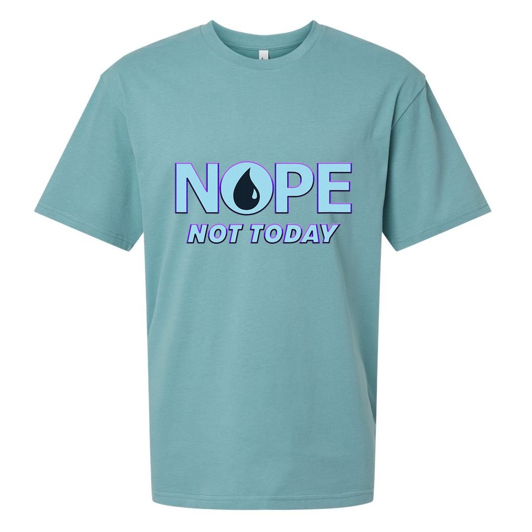 Nope Not Today Magic Tcg Blue Funny Sueded Cloud Jersey T-Shirt