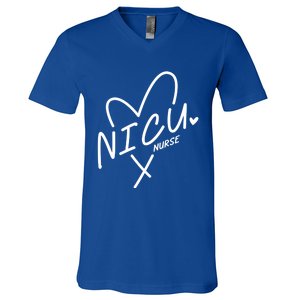 Nicu Nurse Team Pediatric Rn Life Neonatal Nurses Squad Funny Gift V-Neck T-Shirt