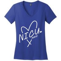 Nicu Nurse Team Pediatric Rn Life Neonatal Nurses Squad Funny Gift Women's V-Neck T-Shirt