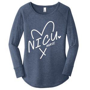 Nicu Nurse Team Pediatric Rn Life Neonatal Nurses Squad Funny Gift Women's Perfect Tri Tunic Long Sleeve Shirt