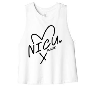 Nicu Nurse Team Pediatric Rn Life Neonatal Nurses Squad Funny Gift Women's Racerback Cropped Tank