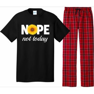 Nope Not Today Sarcastic S Sunflower Gift Pajama Set