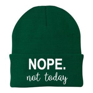 Nope. Not Today Knit Cap Winter Beanie