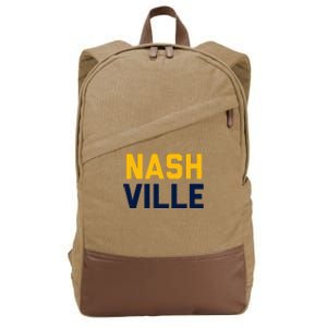 Nash Nashville Tennessee Cotton Canvas Backpack