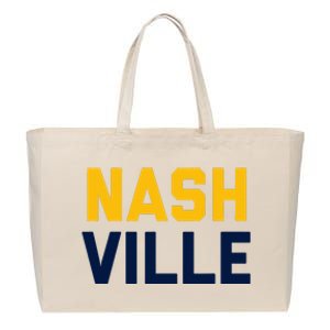 Nash Nashville Tennessee Cotton Canvas Jumbo Tote