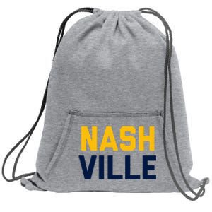 Nash Nashville Tennessee Sweatshirt Cinch Pack Bag