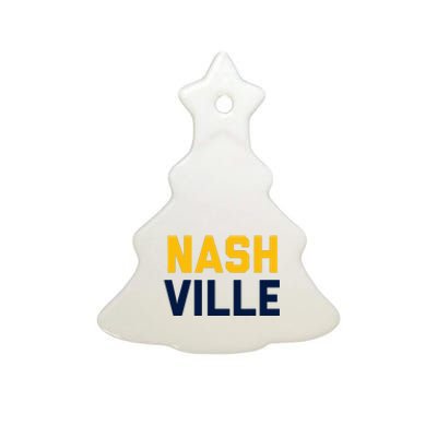 Nash Nashville Tennessee Ceramic Tree Ornament