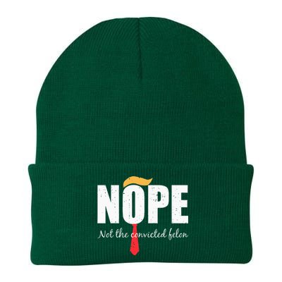 Nope Not The Convicted Felon Vintage Trump 2024 Knit Cap Winter Beanie