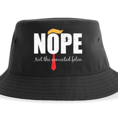 Nope Not The Convicted Felon Vintage Trump 2024 Sustainable Bucket Hat