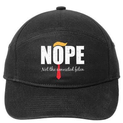 Nope Not The Convicted Felon Vintage Trump 2024 7-Panel Snapback Hat