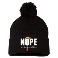 Nope Not The Convicted Felon Vintage Trump 2024 Pom Pom 12in Knit Beanie