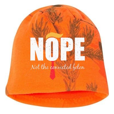 Nope Not The Convicted Felon Vintage Trump 2024 Kati - Camo Knit Beanie