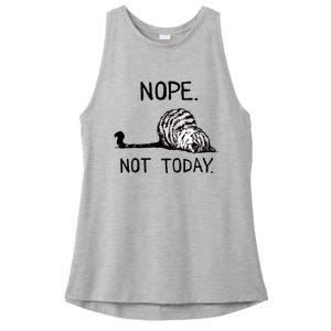 Nope Not Today Tabby Cat Ladies PosiCharge Tri-Blend Wicking Tank