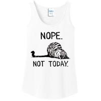 Nope Not Today Tabby Cat Ladies Essential Tank