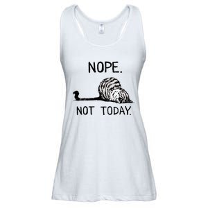 Nope Not Today Tabby Cat Ladies Essential Flowy Tank