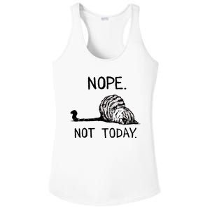 Nope Not Today Tabby Cat Ladies PosiCharge Competitor Racerback Tank