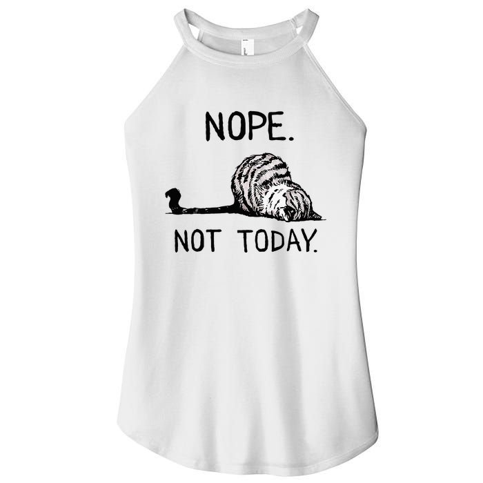 Nope Not Today Tabby Cat Women's Perfect Tri Rocker Tank