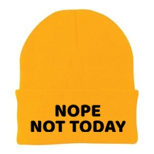 Nope Not Today Slogan S Meaningful Gift Knit Cap Winter Beanie