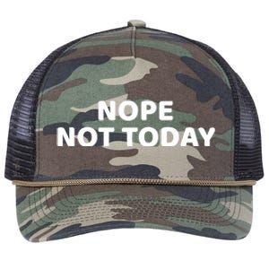 Nope Not Today Slogan S Meaningful Gift Retro Rope Trucker Hat Cap