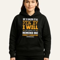 No Need To Remind Me Every 6 Months If I Said I'll Fix It Hoodie