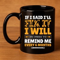 No Need To Remind Me Every 6 Months If I Said I'll Fix It 11oz C Handle Ceramic Mug