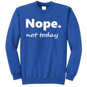 No Not Today! Nope Not Today Cute Gift Sweatshirt