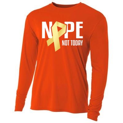 Nope Not Today S Cancer Cute Gift Cooling Performance Long Sleeve Crew