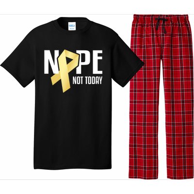 Nope Not Today S Cancer Cute Gift Pajama Set