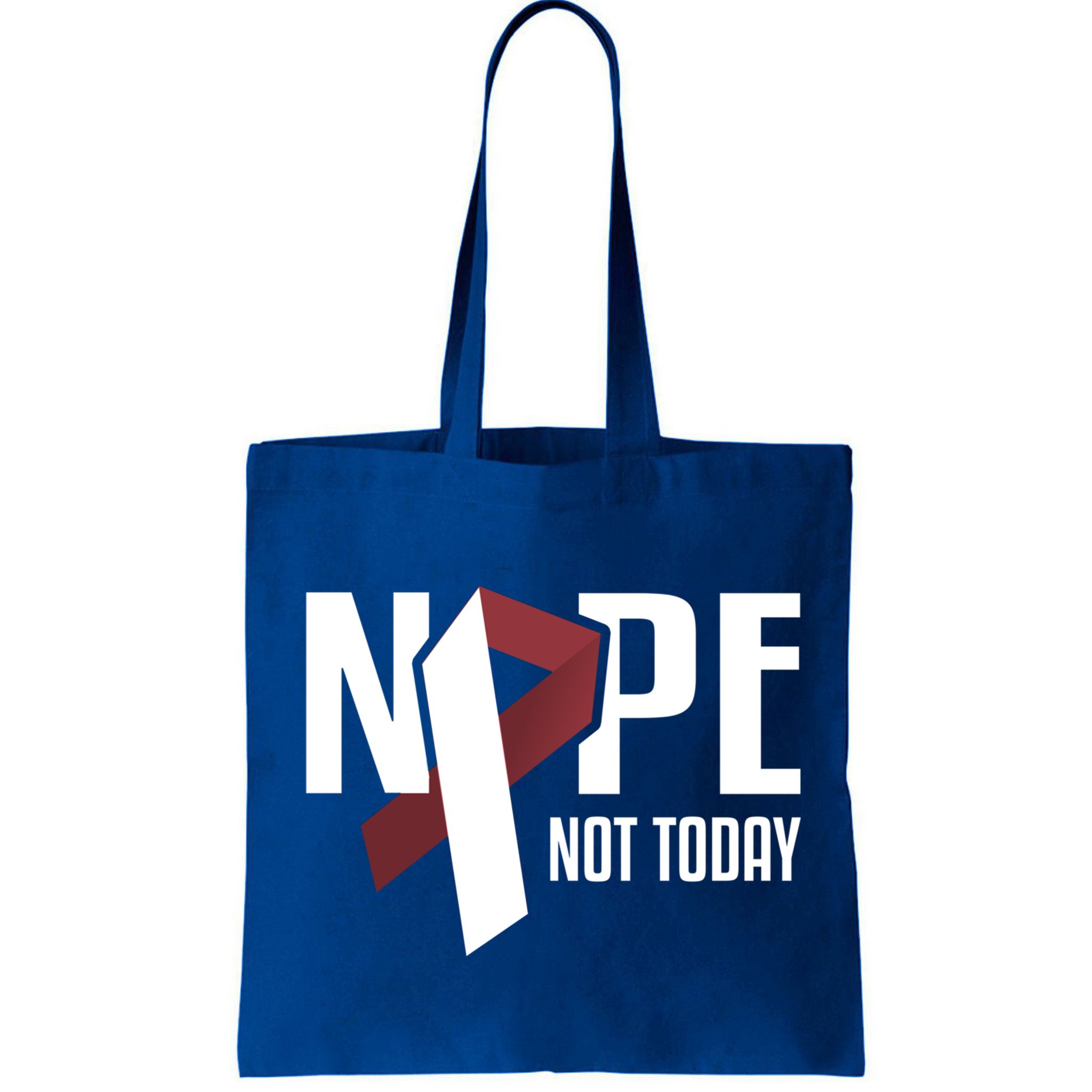 Nope Not Today Head And Neck Cancer Burgundy White Gift Bag