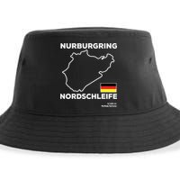 Nurburgring Nordschleife Track Outline Race Fan Funny Quote Sustainable Bucket Hat
