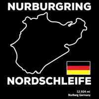 Nurburgring Nordschleife Track Outline Race Fan Funny Quote Sustainable Bucket Hat