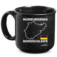 Nurburgring Nordschleife Track Outline Race Fan Funny Quote 15oz Campfire Ceramic Mug