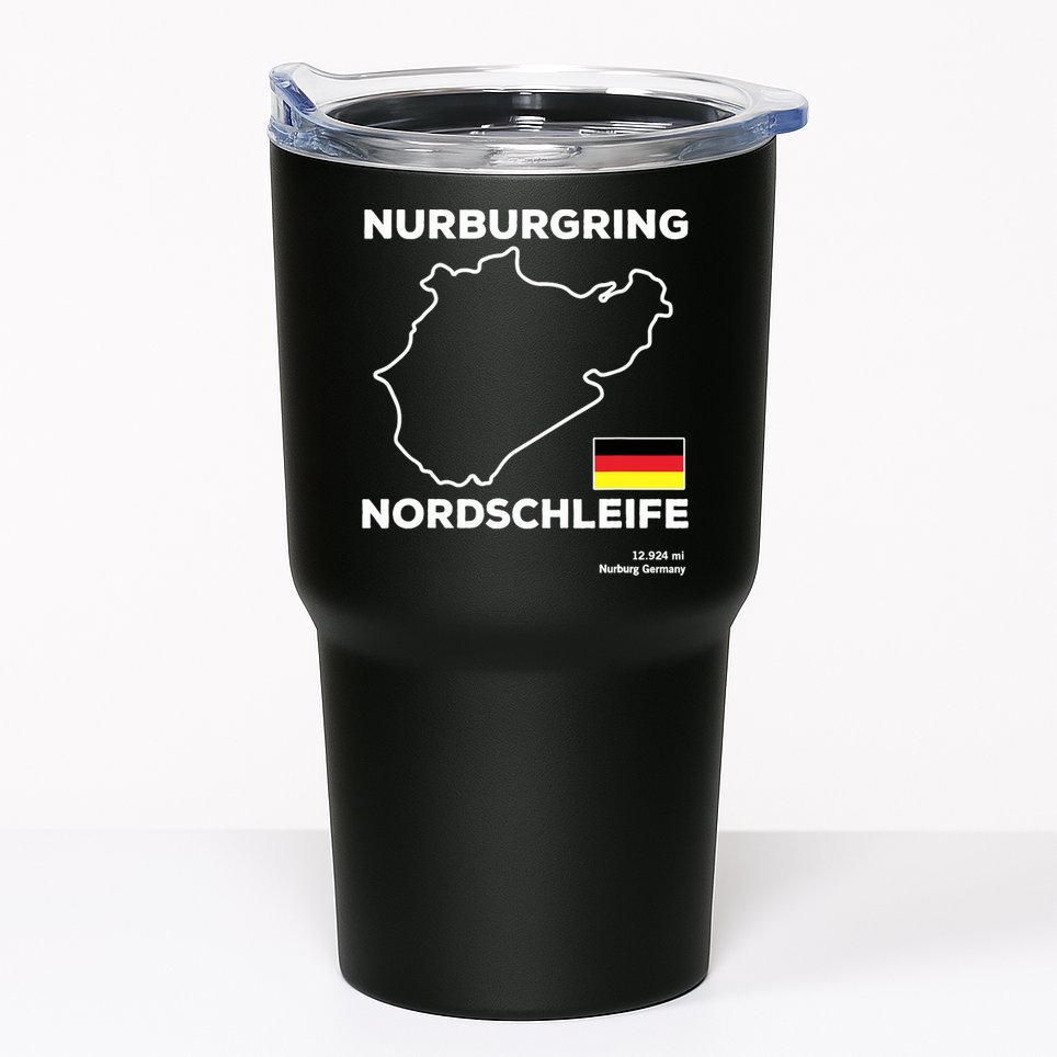Nurburgring Nordschleife Track Outline Race Fan Funny Quote Tumbler