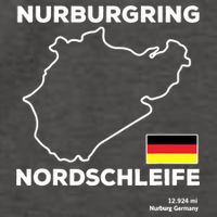 Nurburgring Nordschleife Track Outline Race Fan Funny Quote Vector Backpack