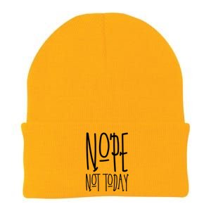 Nope Not Today Knit Cap Winter Beanie