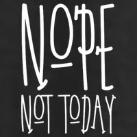 Nope Not Today 7 Panel Mesh Trucker Snapback Hat