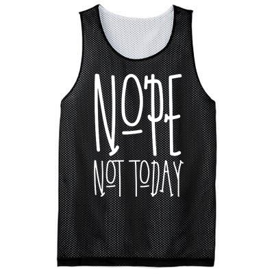 Nope Not Today Mesh Reversible Basketball Jersey Tank