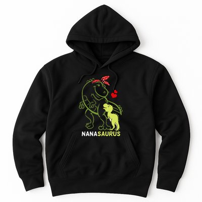 Nanasaurus Nana Tyrannosaurus Dinosaur Baby Mother's Day Hoodie