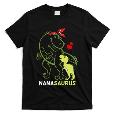 Nanasaurus Nana Tyrannosaurus Dinosaur Baby Mother's Day T-Shirt