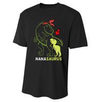 Nanasaurus Nana Tyrannosaurus Dinosaur Baby Mother's Day Performance Sprint T-Shirt