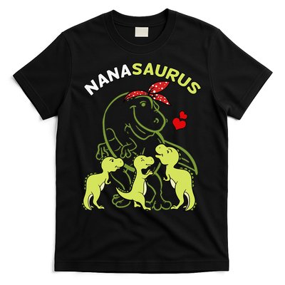 Nanasaurus Nana Tyrannosaurus Dinosaur Mother's Day T-Shirt