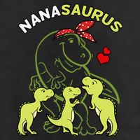 Nanasaurus Nana Tyrannosaurus Dinosaur Mother's Day Golf Towel