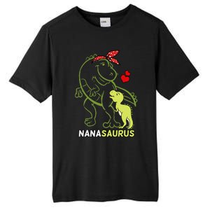 Nanasaurus Nana Tyrannosaurus Dinosaur Mother's Day Tall Fusion ChromaSoft Performance T-Shirt