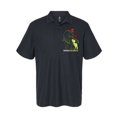 Nanasaurus Nana Tyrannosaurus Dinosaur Mother's Day Softstyle Adult Sport Polo